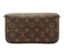 Felicie Pochette, &pound;695, Handbags, Brown, Canvas, Back view